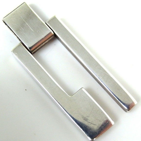 GUCCI G motif Pendant top Silver 925 SV925 w bag - Picture 2 of 4